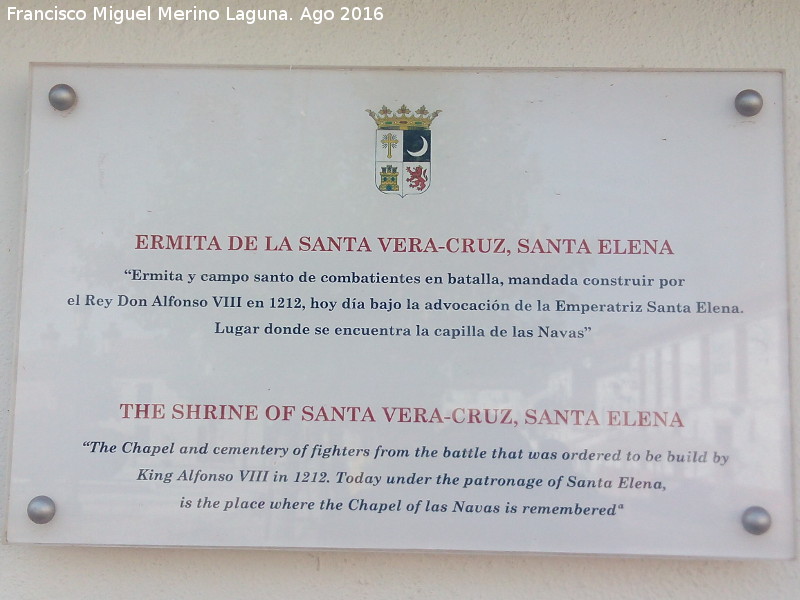 Ermita de la Santa Vera Cruz - Ermita de la Santa Vera Cruz. Placa