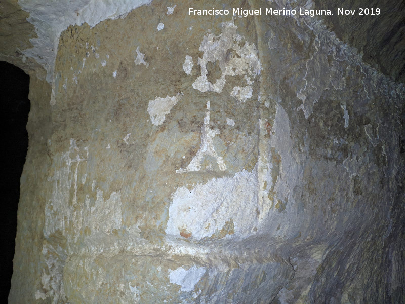 Ermita de San Torcuato - Ermita de San Torcuato. Detalle de donde est grabada la cruz