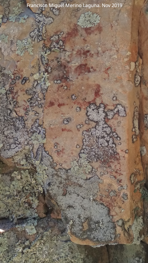 Pinturas rupestres del Cimbarrillo de Mara Antonia I - Pinturas rupestres del Cimbarrillo de Mara Antonia I. Parte baja del grupo II