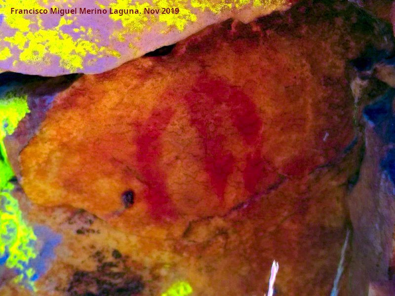 Pinturas rupestres del Cimbarrillo de Mara Antonia I - Pinturas rupestres del Cimbarrillo de Mara Antonia I. Tratada con Dstretch