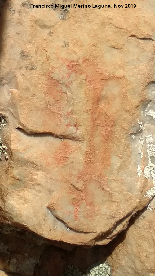Pinturas rupestres del Cimbarrillo de Mara Antonia I - Pinturas rupestres del Cimbarrillo de Mara Antonia I. Figura circular del grupo II