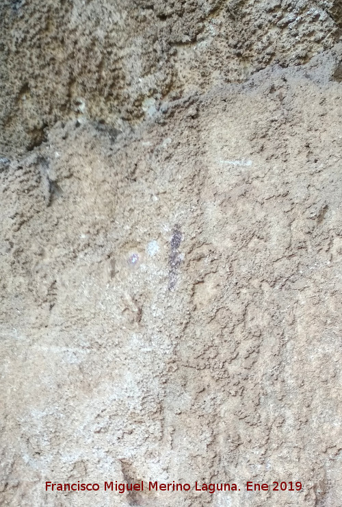 Pinturas rupestres de la Cueva de la Higuera - Pinturas rupestres de la Cueva de la Higuera. Punto y barra