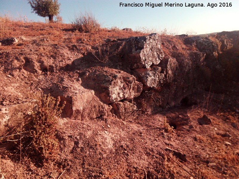 Fortn romano del Este de Cerro Largo - Fortn romano del Este de Cerro Largo. Muralla