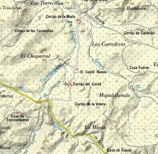 Aldea El Castil - Aldea El Castil. Mapa