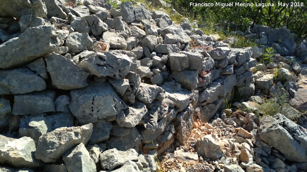 Muralla del Cerro Veleta - Muralla del Cerro Veleta. Bastin de la puerta