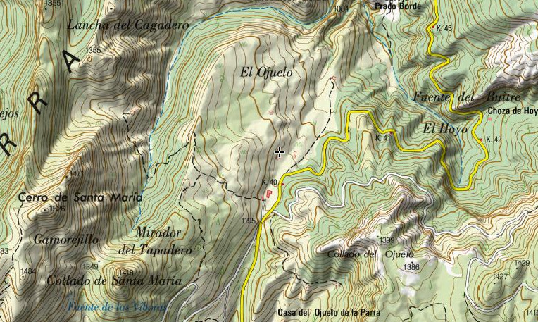 Cortijada El Ojuelo - Cortijada El Ojuelo. Mapa