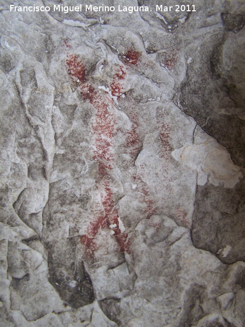 Pinturas rupestres de la Mella I - Pinturas rupestres de la Mella I. Antropomorfos doble Y