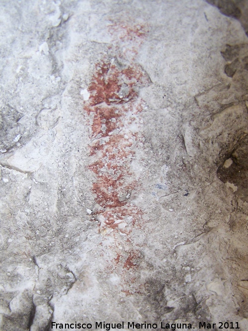 Pinturas rupestres de la Mella I - Pinturas rupestres de la Mella I. Barra vertical izquierda