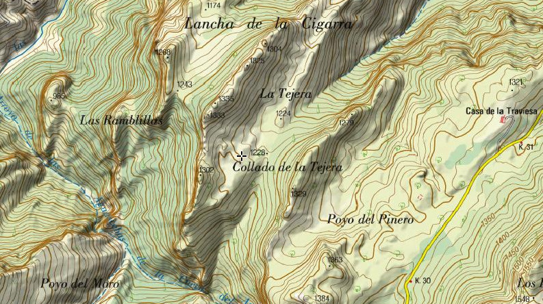 Cortijo de la Tejera - Cortijo de la Tejera. Mapa
