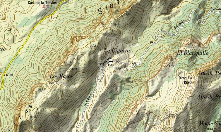 Collado del Perenoso - Collado del Perenoso. Mapa