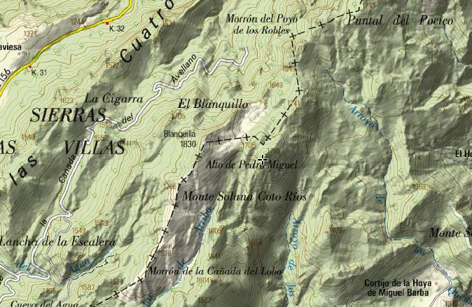 Alto de Pedro Miguel - Alto de Pedro Miguel. Mapa