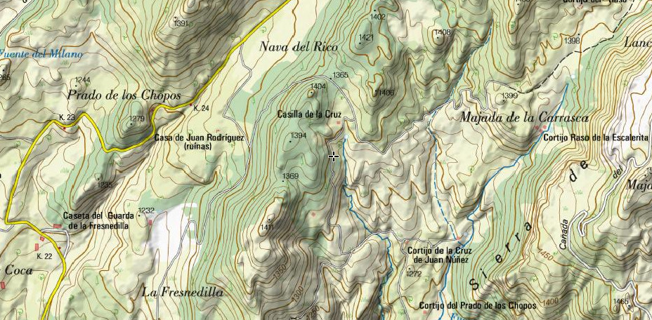 Fuente de la Majada de la Cruz - Fuente de la Majada de la Cruz. Mapa