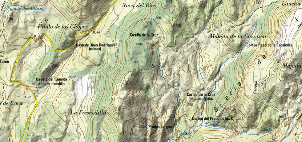 Cortijo Majada de la Cruz - Cortijo Majada de la Cruz. Mapa