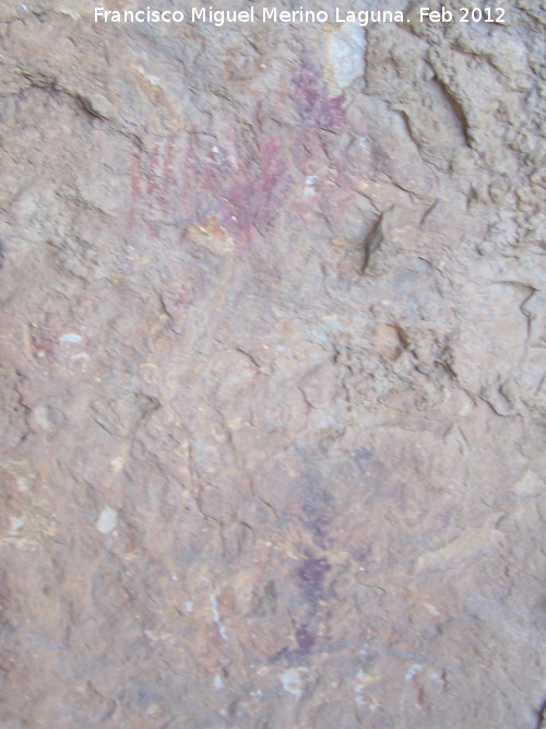 Pinturas rupestres del Abrigo de Mingo - Pinturas rupestres del Abrigo de Mingo. Panel principal