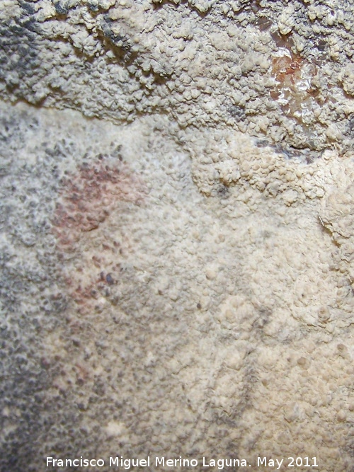 Pinturas rupestres del Abrigo de los Caones I - Pinturas rupestres del Abrigo de los Caones I. Barra y punto