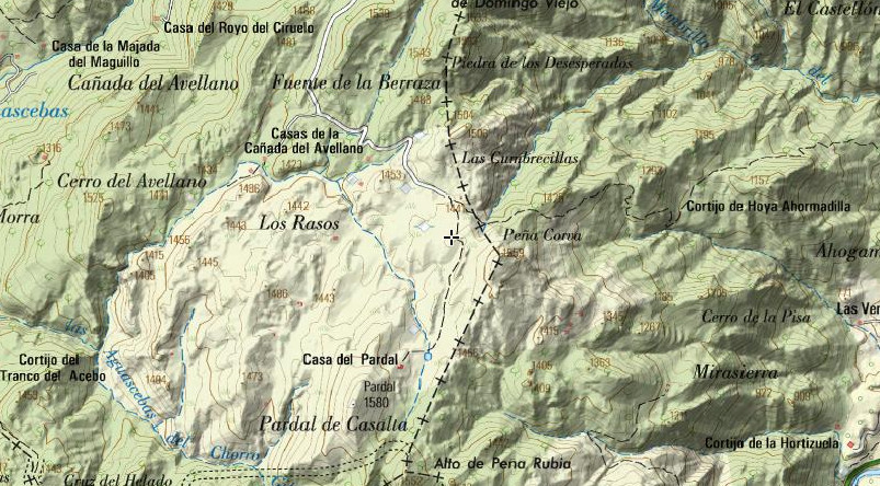 Cortijo de Peña Corva - Cortijo de Peña Corva. Mapa