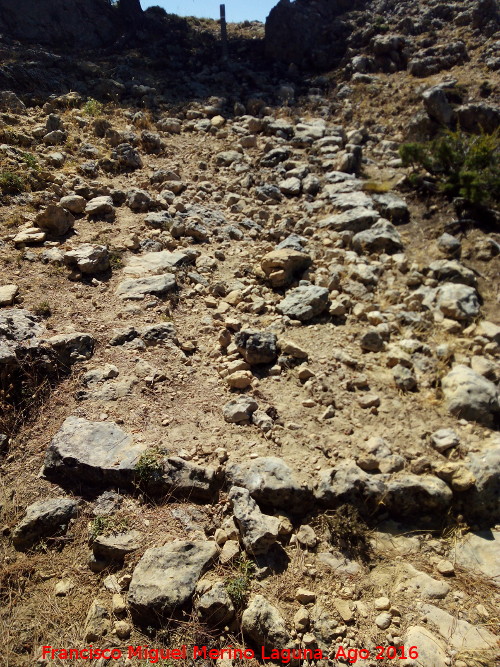 Calzada romana del Pardal - Calzada romana del Pardal. Escaln para bestias