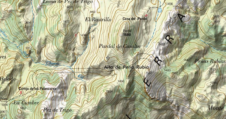 Pardal de Casalta - Pardal de Casalta. Mapa