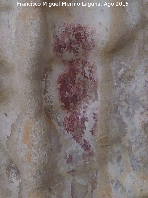 Pinturas rupestres del Abrigo de la Lancha IV - Pinturas rupestres del Abrigo de la Lancha IV. Barra central