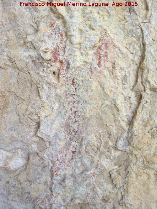 Pinturas rupestres del Abrigo de la Lancha IV - Pinturas rupestres del Abrigo de la Lancha IV. Antropomorfo Y
