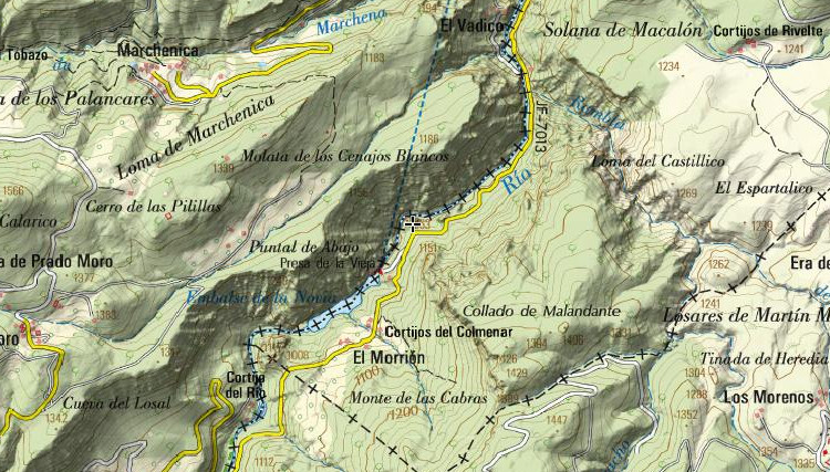 Casas del Zumeta - Casas del Zumeta. Mapa