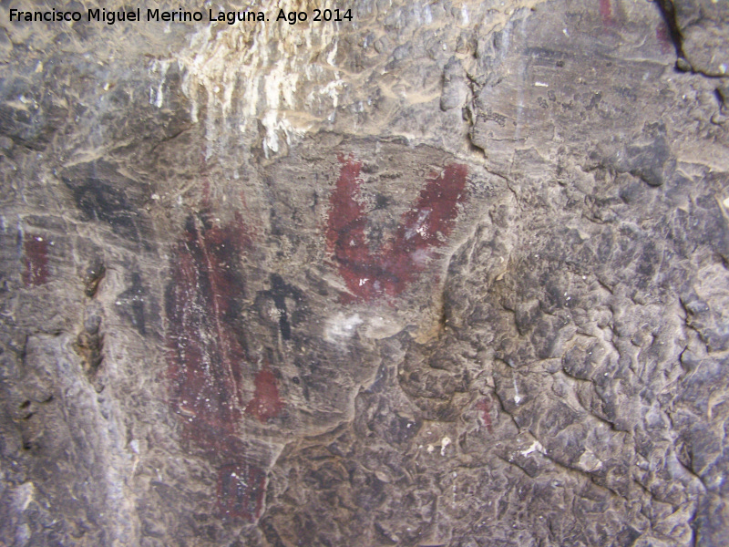 Pinturas rupestres del Abrigo I del To Serafn - Pinturas rupestres del Abrigo I del To Serafn. Grupo V