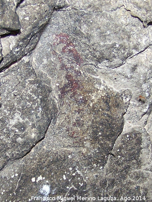Pinturas rupestres del Abrigo I del To Serafn - Pinturas rupestres del Abrigo I del To Serafn. Barras del Grupo II