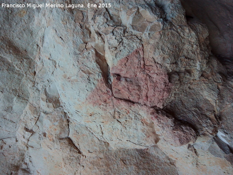 Pinturas rupestres de la Serrezuela de Pegalajar II - Pinturas rupestres de la Serrezuela de Pegalajar II. Forma triangular