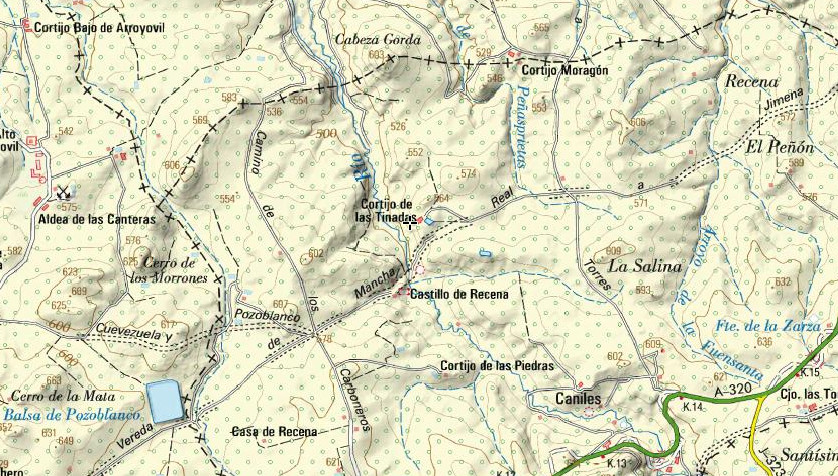 Cortijo de las Tinajas - Cortijo de las Tinajas. Mapa