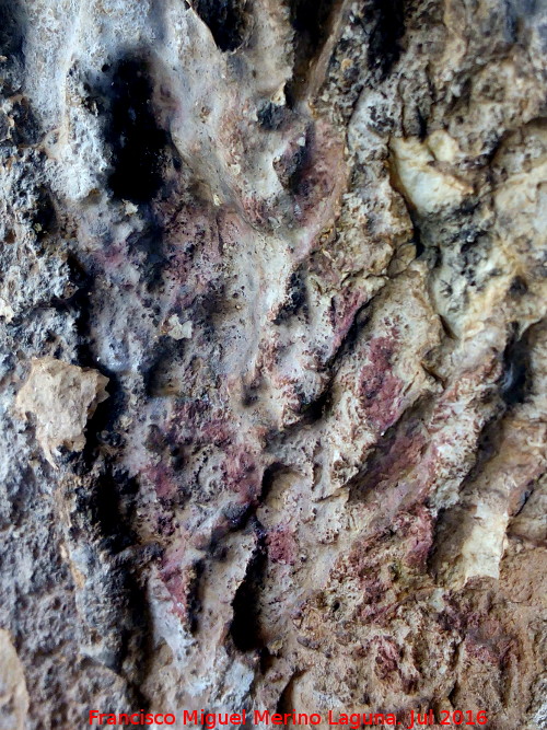 Pinturas rupestres del Abrigo de Manolo Vallejo - Pinturas rupestres del Abrigo de Manolo Vallejo. Pareja de antropomorfos