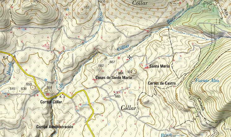 Era de las Casas de Santa Mara - Era de las Casas de Santa Mara. Mapa