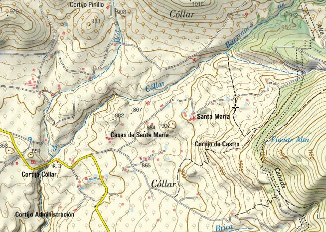 Era de Santa Mara - Era de Santa Mara. Mapa