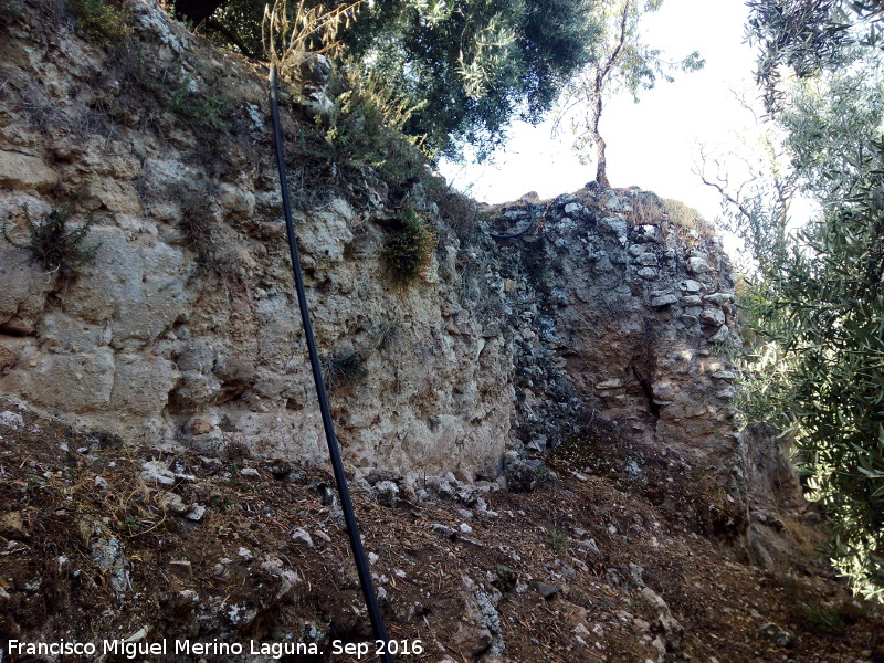 Castillo de Cllar - Castillo de Cllar. Muralla y torren oeste