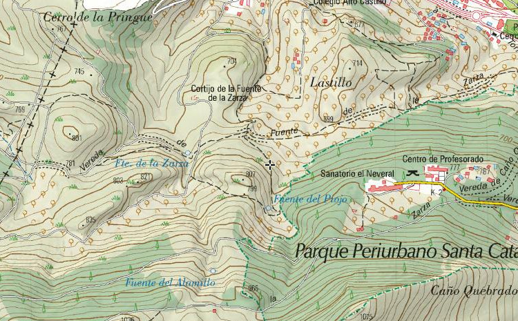 Camino de la Fuente del Piojo - Camino de la Fuente del Piojo. Mapa