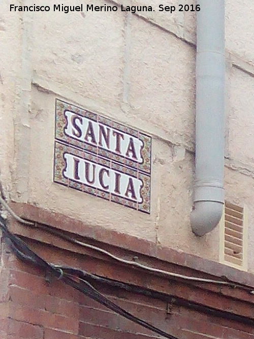 Calle Santa Luca - Calle Santa Luca. Placa