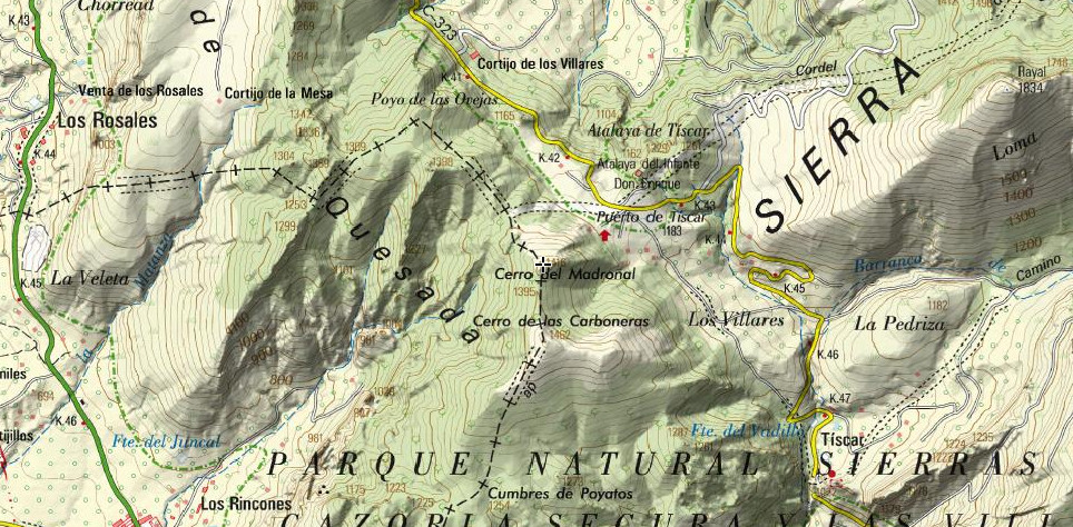 Cerro del Madroñal - Cerro del Madroñal. Mapa