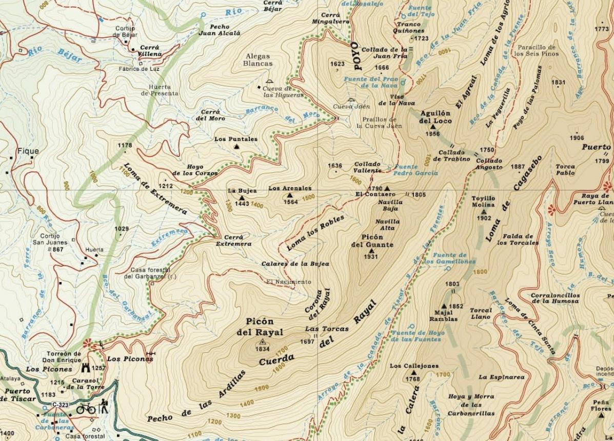 Los Arenales - Los Arenales. Mapa