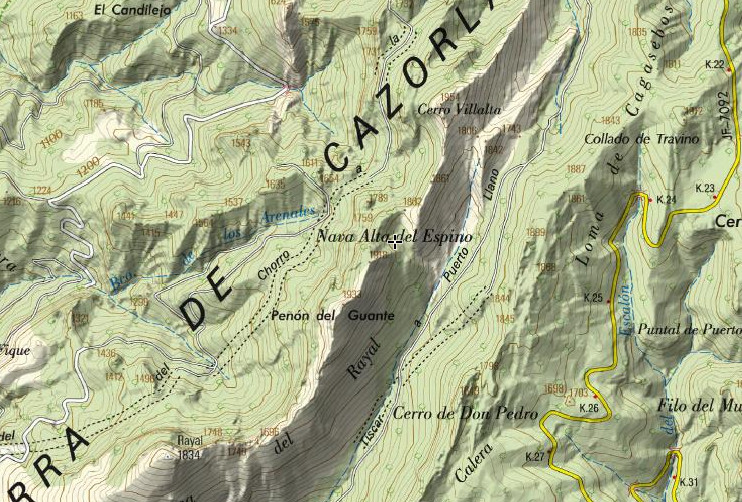 Nava Alta del Espino - Nava Alta del Espino. Mapa