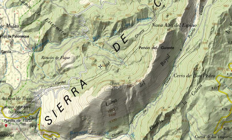 Cordel del Chorro a la Atalaya - Cordel del Chorro a la Atalaya. Mapa