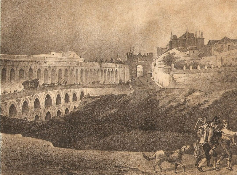 Acueducto de los Caos de Carmona - Acueducto de los Caos de Carmona. 1856 de Francisco Javier Parcerisa