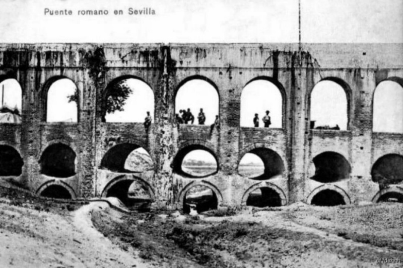 Acueducto de los Caos de Carmona - Acueducto de los Caos de Carmona. 1907. Tramo del Arroyo Targarete