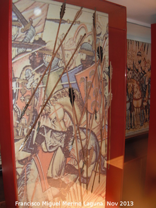Batalla de las Navas de Tolosa - Batalla de las Navas de Tolosa. Flechas almohades. Museo de la Batalla de las Navas de Tolosa