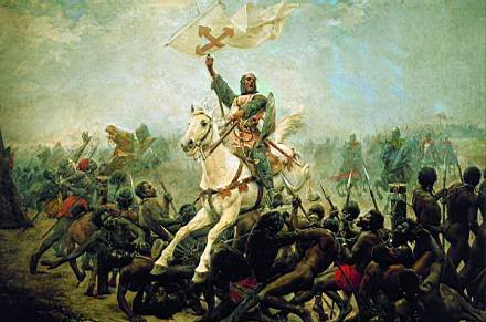 Batalla de las Navas de Tolosa - Batalla de las Navas de Tolosa. Marcelino Santamara. Triunfo de la Santa Cruz.