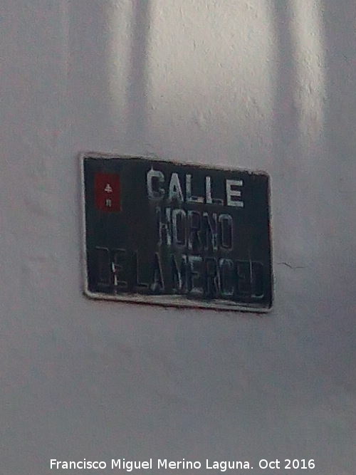 Calle Merced - Calle Merced. Placa