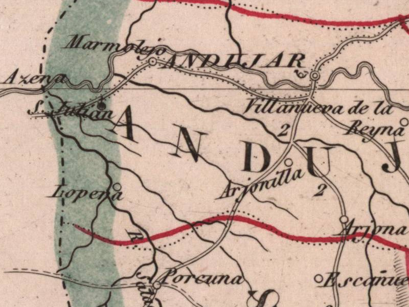 Historia de Arjonilla - Historia de Arjonilla. Mapa 1847