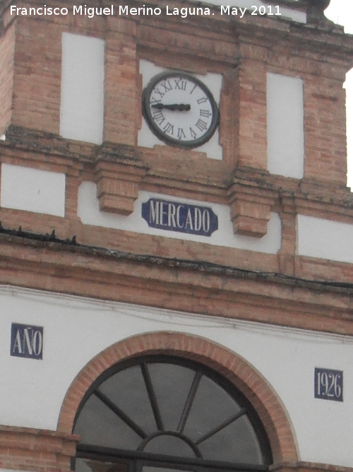 Antiguo Mercado - Antiguo Mercado. Reloj y fecha de construccin