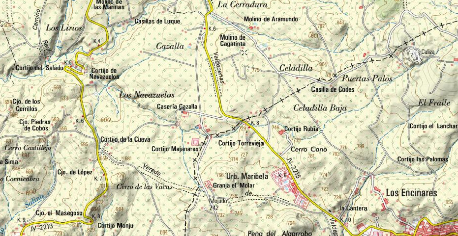 Casera Cazalla - Casera Cazalla. Mapa