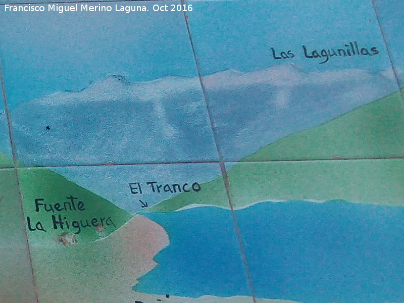 Sierra de las Lagunillas - Sierra de las Lagunillas. Panel del Mirador Morra de los Canalizos