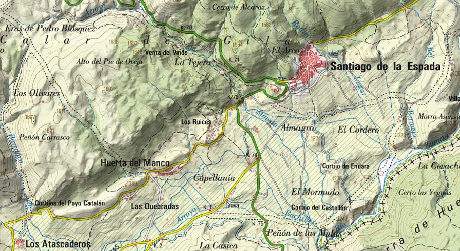 Arroyo Zumeta - Arroyo Zumeta. Mapa