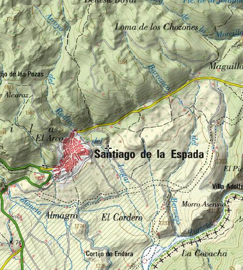 Arroyo del Rodico del Lugar - Arroyo del Rodico del Lugar. Mapa